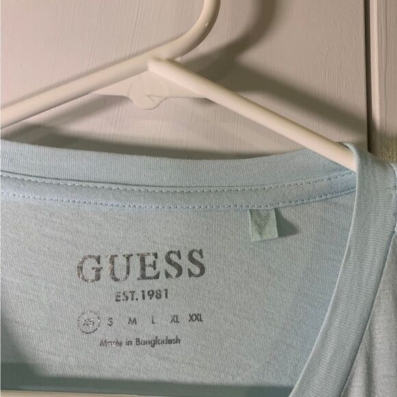 Guess XS Light Blue T Shirt‎ - Picture 4 of 6